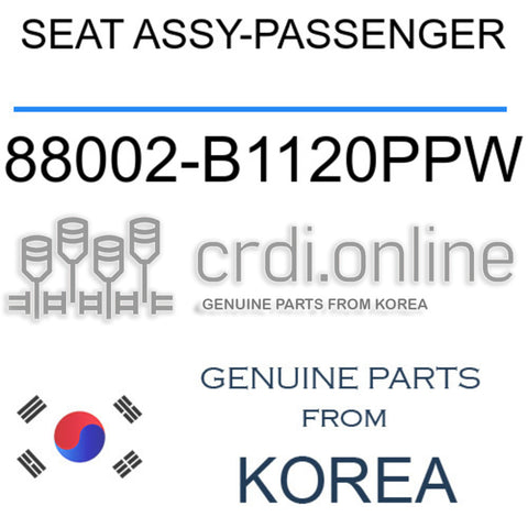 SEAT ASSY-PASSENGER [ORIGINAL] 88002-B1120PPW 88002B1120PPW 88002 B1120PPW