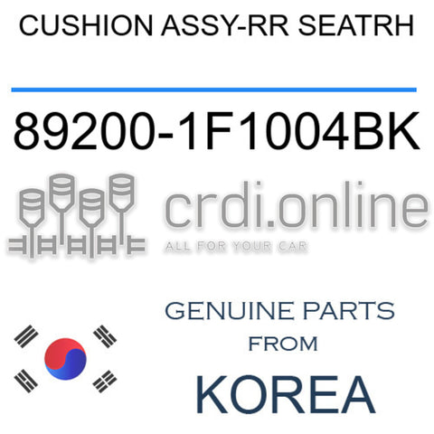 CUSHION ASSY-RR SEATRH [ORIGINAL] 89200-1F1004BK 892001F1004BK 89200 1F1004BK