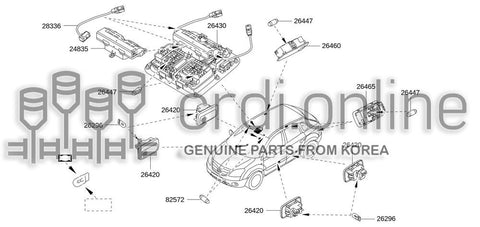 LAMP ASSY-MAP 26430-JY21A 26430JY21A 26430 JY21A