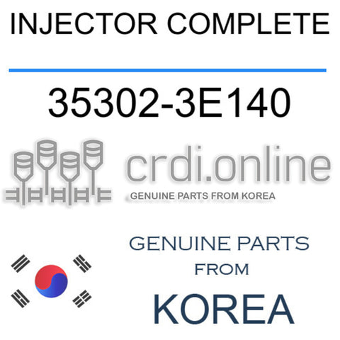 INJECTOR COMPLETE [ORIGINAL] 35302-3E140 353023E140 35302 3E140