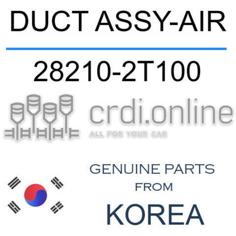DUCT ASSY-AIR [ORIGINAL] 28210-2T100 282102T100 28210 2T100