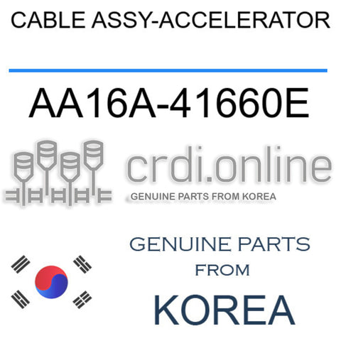 CABLE ASSY-ACCELERATOR AA16A-41660E AA16A41660E AA16A 41660E