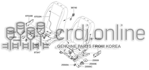 SWITCH ASSY-FRONT BACK RHWORK IN 87392-3324R 873923324R 87392 3324R