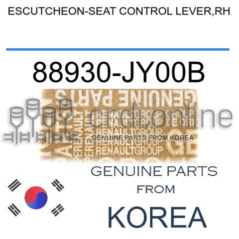 ESCUTCHEON-SEAT CONTROL LEVER,RH [ORIGINAL] 88930-JY00B 88930JY00B 88930 JY00B