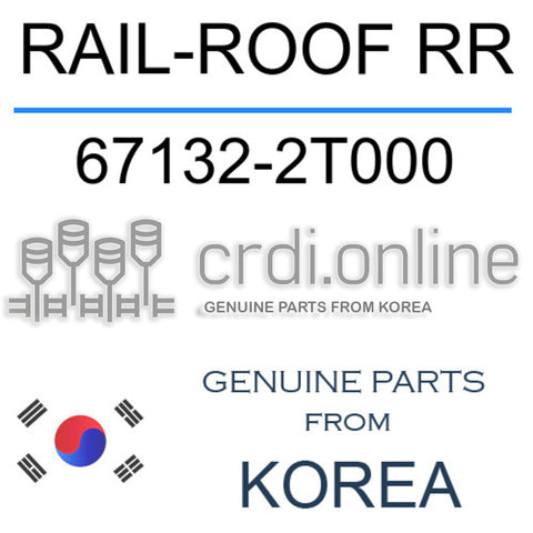 RAIL-ROOF RR [ORIGINAL] 67132-2T000 671322T000 67132 2T000