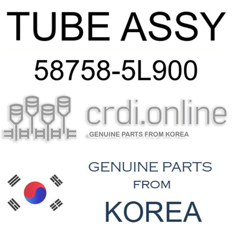 TUBE ASSY 58758-5L900 587585L900 58758 5L900