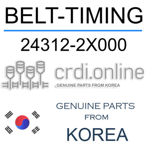 BELT-TIMING [ORIGINAL] 24312-2X000 243122X000 24312 2X000