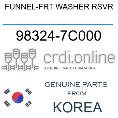 FUNNEL-FRT WASHER RSVR [ORIGINAL] 98324-7C000 983247C000 98324 7C000