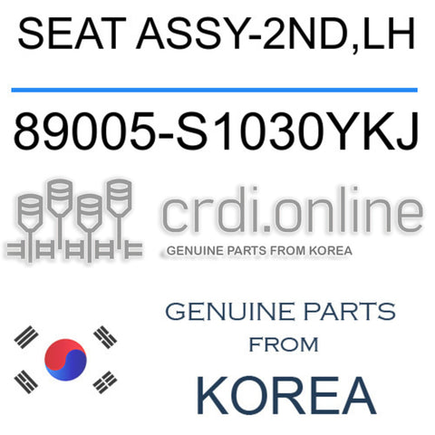 SEAT ASSY-2ND,LH [ORIGINAL] 89005-S1030YKJ 89005S1030YKJ 89005 S1030YKJ