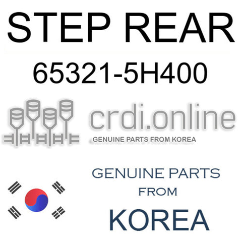 STEP REAR [ORIGINAL] 65321-5H400 653215H400 65321 5H400