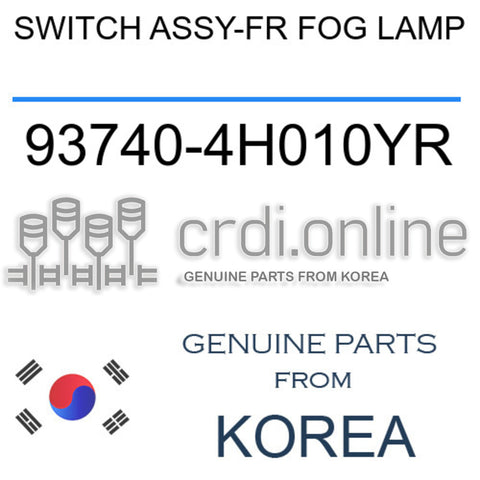 [ORIGINAL] SWITCH ASSY-FR FOG LAMP 93740-4H010YR 937404H010YR 93740 4H010YR