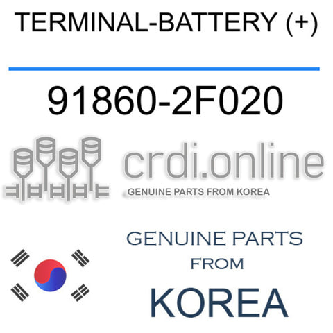 TERMINAL-BATTERY (+) [ORIGINAL] 91860-2F020 918602F020 91860 2F020