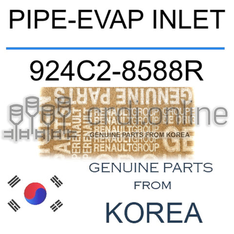 PIPE-EVAP INLET [ORIGINAL] 924C2-8588R 924C28588R 924C2 8588R