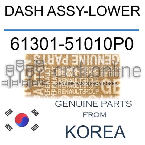 DASH ASSY-LOWER [ORIGINAL] 61301-51010P0 6130151010P0 61301 51010P0