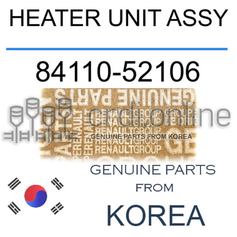 HEATER UNIT ASSY [ORIGINAL] 84110-52106 8411052106 84110 52106