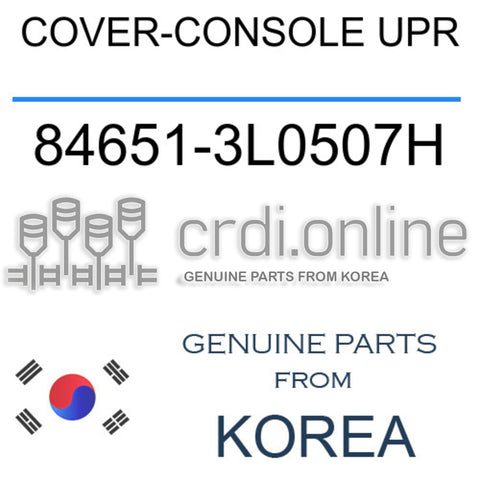 COVER-CONSOLE UPR [ORIGINAL] 84651-3L0507H 846513L0507H 84651 3L0507H