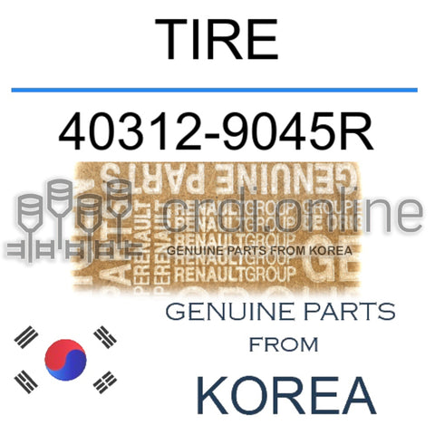 TIRE [ORIGINAL] 40312-9045R 403129045R 40312 9045R