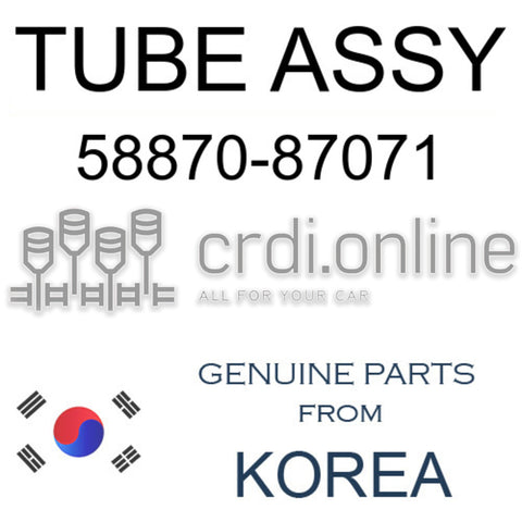 TUBE ASSY [ORIGINAL] 58870-87071 5887087071 58870 87071