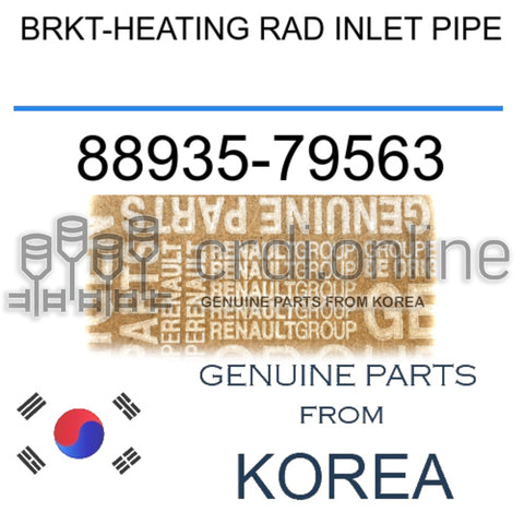 BRKT-HEATING RAD INLET PIPE [ORIGINAL] 88935-79563 8893579563 88935 79563