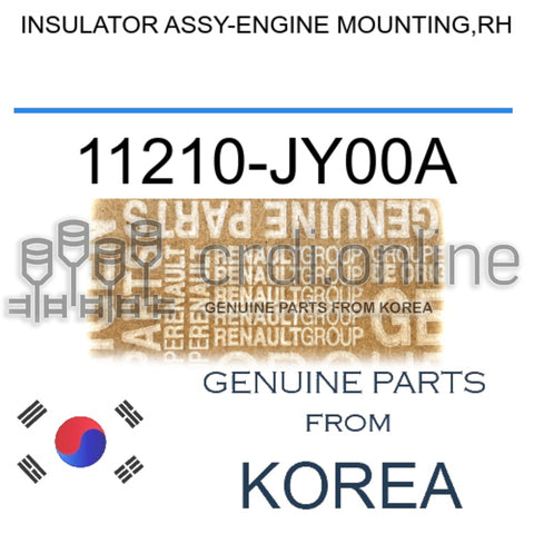 INSULATOR ASSY-ENGINE MOUNTING,RH [ORIGINAL] 11210-JY00A 11210JY00A 11210 JY00A
