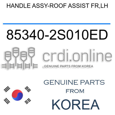 HANDLE ASSY-ROOF ASSIST FR,LH 85340-2S010ED 853402S010ED 85340 2S010ED
