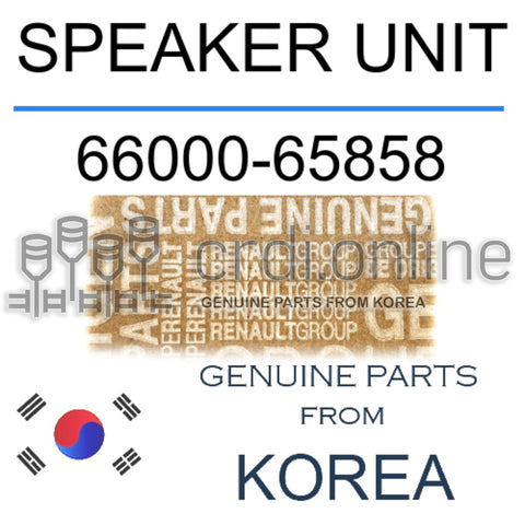 SPEAKER UNIT [ORIGINAL] 66000-65858 6600065858 66000 65858