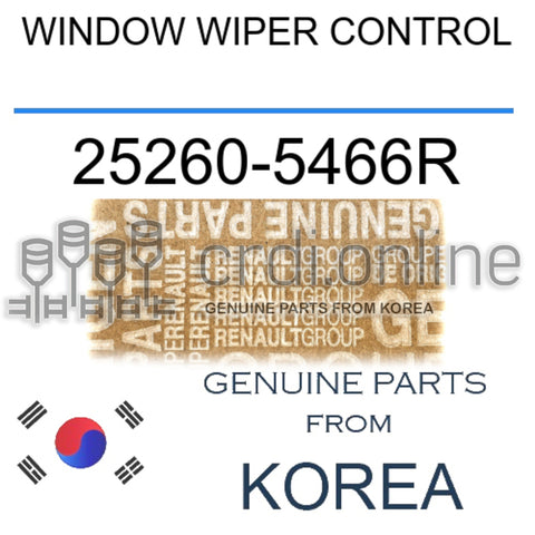 WINDOW WIPER CONTROL [ORIGINAL] 25260-5466R 252605466R 25260 5466R
