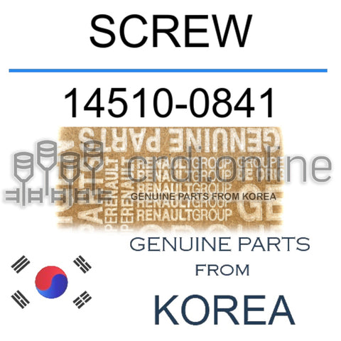 SCREW [ORIGINAL] 14510-0841 145100841 14510 0841