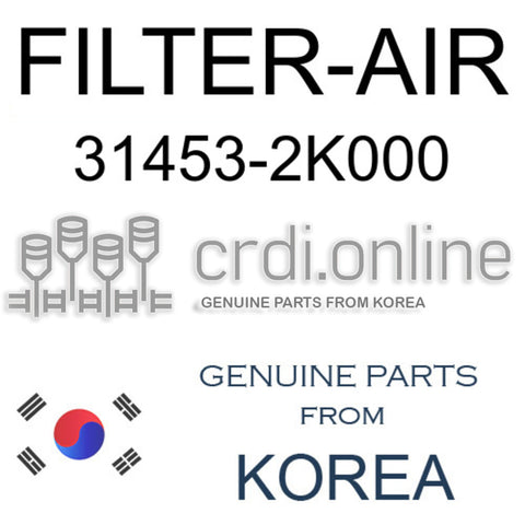 FILTER-AIR [ORIGINAL] 31453-2K000 314532K000 31453 2K000