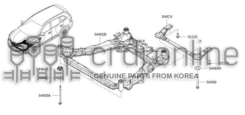 STOPPER-REBOUNDFRONT SUSPENSION MOUNTING [ORIGINAL] 54464-5HA0A 544645HA0A 54464 5HA0A