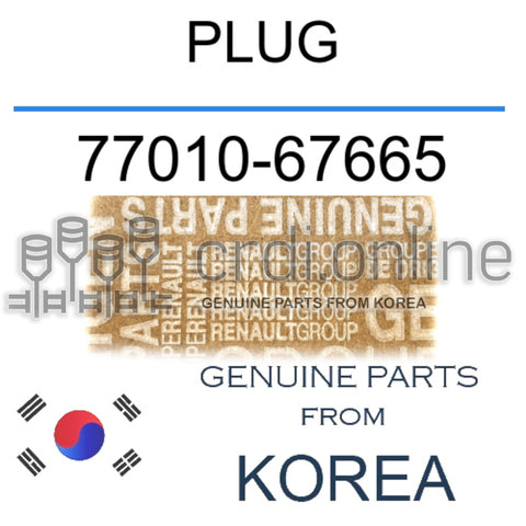 PLUG [ORIGINAL] 77010-67665 7701067665 77010 67665