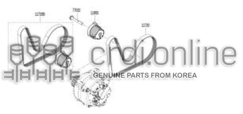 TENSIONER ASSY-ACCSY BELT 11750-4048R 117504048R 11750 4048R