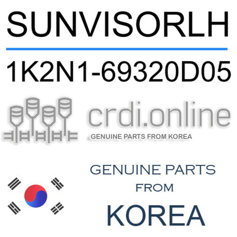 SUNVISORLH [ORIGINAL] 1K2N1-69320D05 1K2N169320D05 1K2N1 69320D05