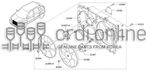 MOTOR ASSY 21487-JY20A 21487JY20A 21487 JY20A
