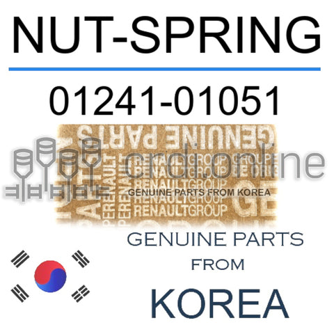 NUT-SPRING [ORIGINAL] 01241-01051 0124101051 01241 01051