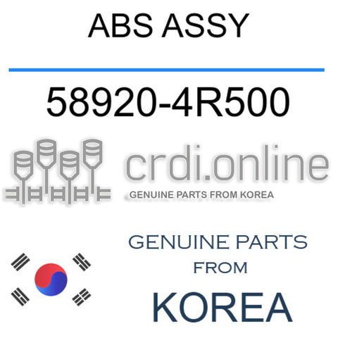 ABS ASSY [ORIGINAL] 58920-4R500 589204R500 58920 4R500