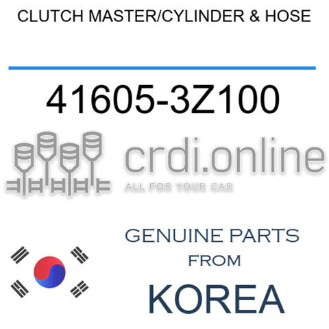 CLUTCH MASTER/CYLINDER & HOSE [ORIGINAL] 41605-3Z100 416053Z100 41605 3Z100