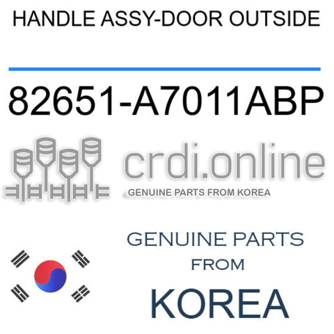 HANDLE ASSY-DOOR OUTSIDE [ORIGINAL] 82651-A7011ABP 82651A7011ABP 82651 A7011ABP