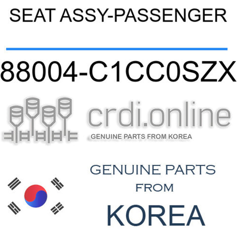 SEAT ASSY-PASSENGER [ORIGINAL] 88004-C1CC0SZX 88004C1CC0SZX 88004 C1CC0SZX