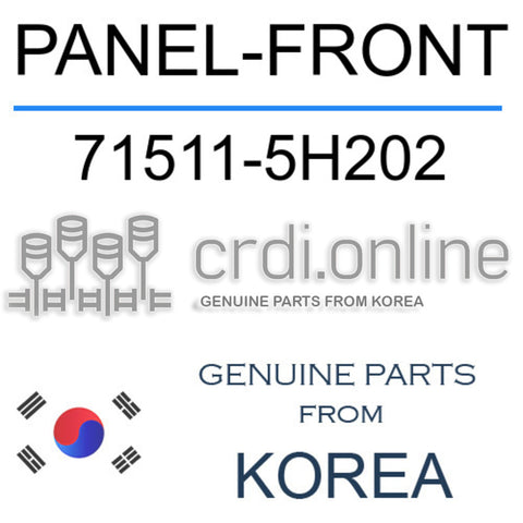PANEL-FRONT [ORIGINAL] 71511-5H202 715115H202 71511 5H202