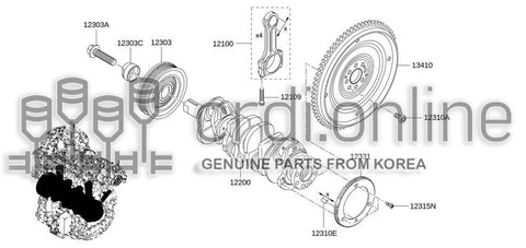 PULLEY-CRANKSHAFT 82007-67762 8200767762 82007 67762