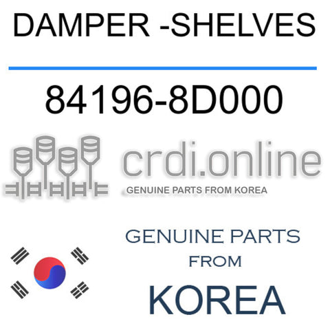 DAMPER -SHELVES [ORIGINAL] 84196-8D000 841968D000 84196 8D000