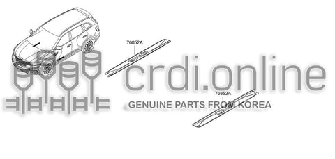 PLATE-KICKINGFRONT 76852-6563R 768526563R 76852 6563R