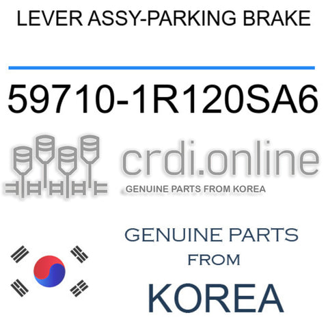 LEVER ASSY-PARKING BRAKE [ORIGINAL] 59710-1R120SA6 597101R120SA6 59710 1R120SA6