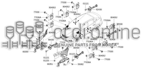 CHECK LINK ASSY-REAR DOOR 80430-6213R 804306213R 80430 6213R