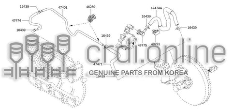 HOSE-VACUUMBRAKE BOOSTER 46201-0769R 462010769R 46201 0769R