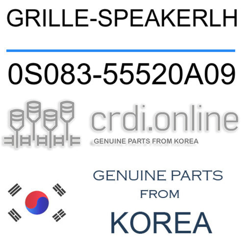 GRILLE-SPEAKERLH 0S083-55520A09 0S08355520A09 0S083 55520A09