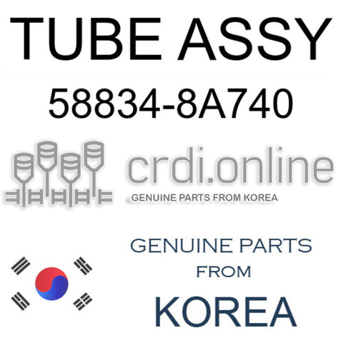 TUBE ASSY [ORIGINAL] 58834-8A740 588348A740 58834 8A740