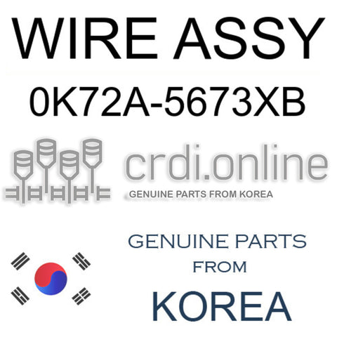 WIRE ASSY [ORIGINAL] 0K72A-5673XB 0K72A5673XB 0K72A 5673XB