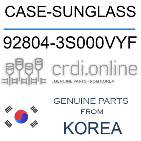 CASE-SUNGLASS [ORIGINAL] 92804-3S000VYF 928043S000VYF 92804 3S000VYF